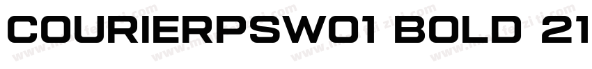 CourierPSW01 Bold 2157字体转换